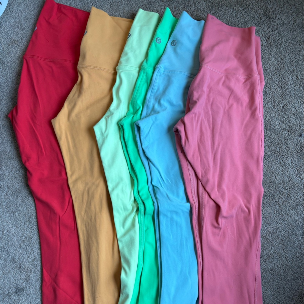 Lululemon Align Leggings Size 4 ‘21 Assorted Color Bundle